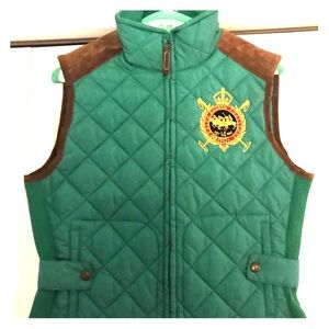Woman’s Ralph Lauren Green Quilted Vest